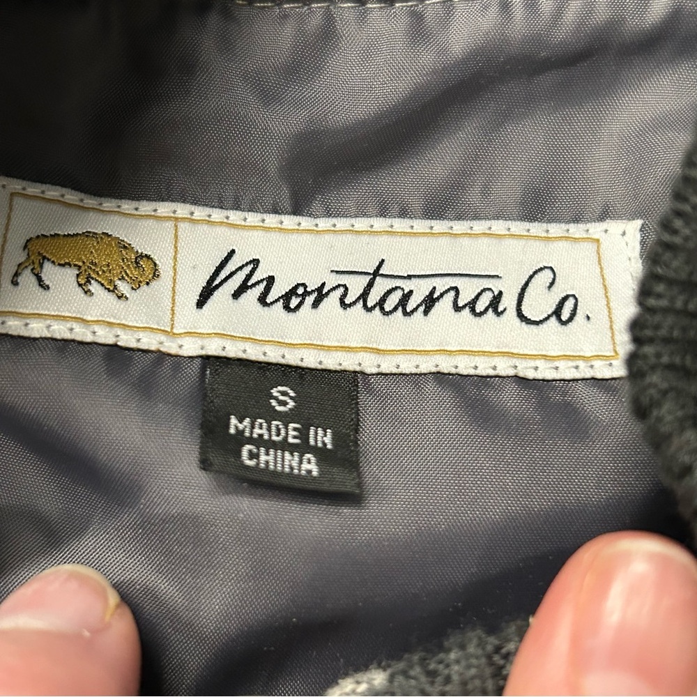 Montana Co Womens Small Leopard Print Full Zip Jacket Lined Gray Black Brown EUC - Picture 4 of 7